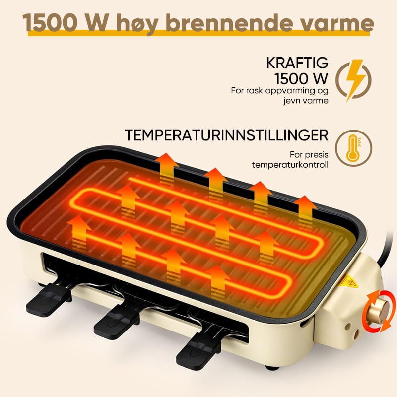 SAKER® Elektrisk Innendørs Grillsett