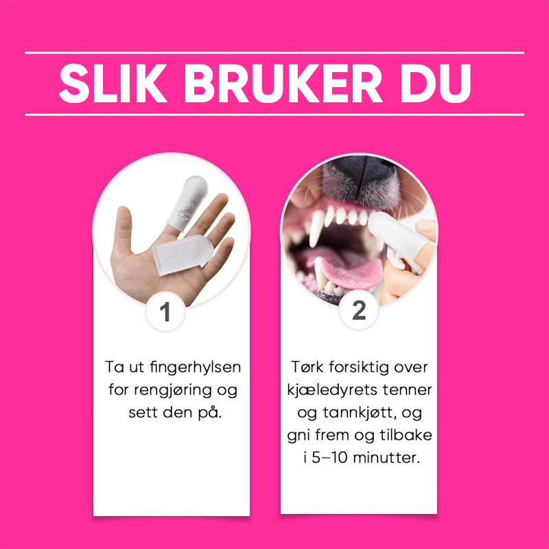 Kjæledyrpleie Fingervaskeduker