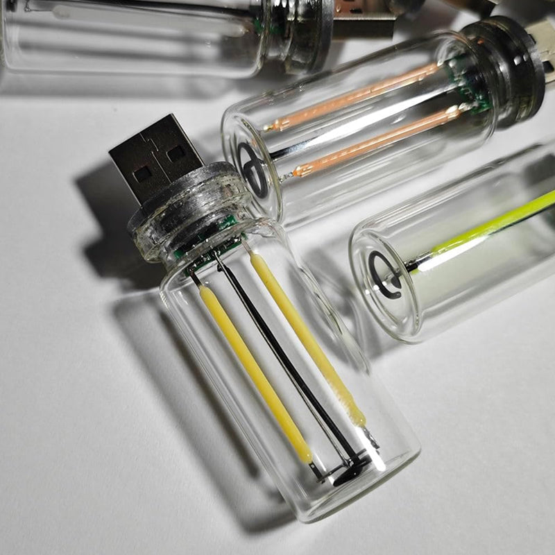 USB glassflaske touch nattlys