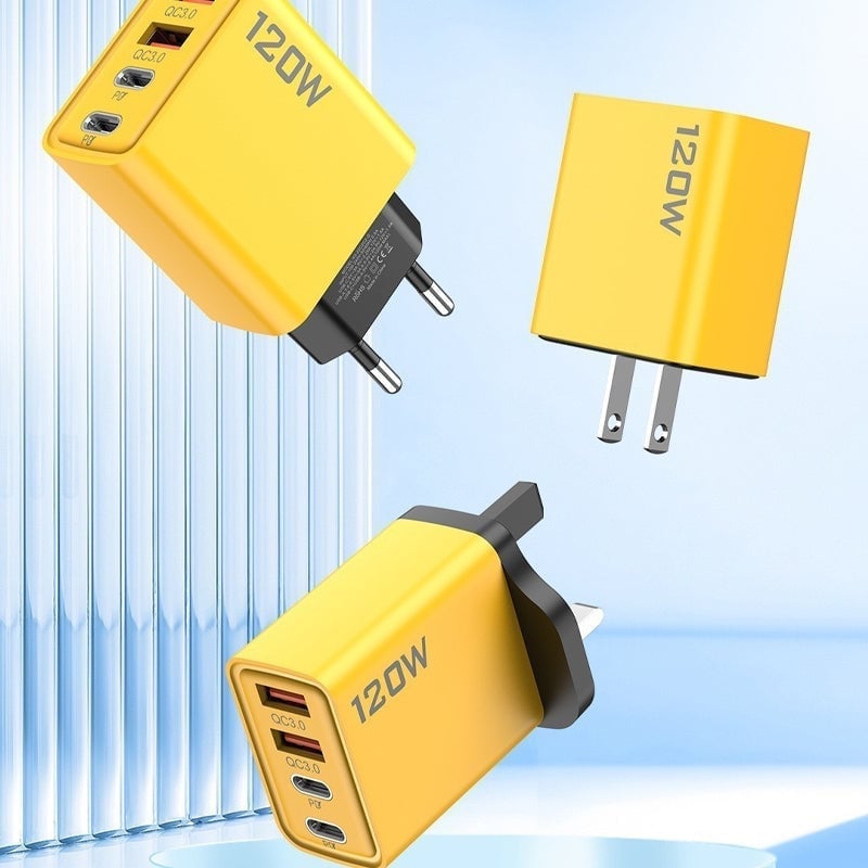 Dobbel USB + Dobbel Type-C 120W hurtigladehode