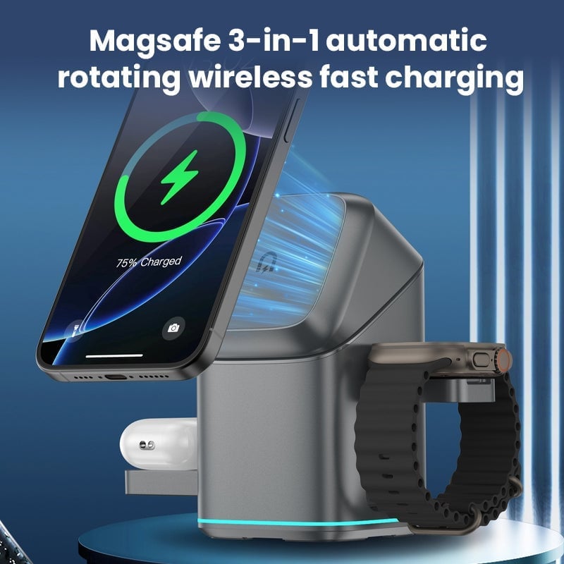Aless™  3-in-1 Wireless Fast Charging Charger