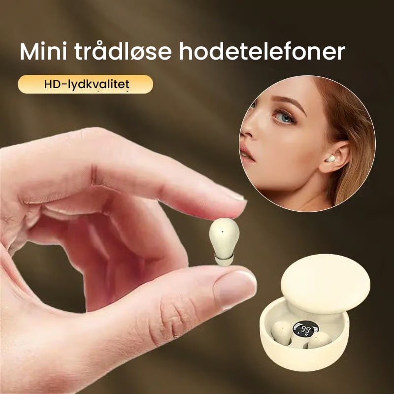 Mini Usynlige Hodetelefoner 🎧✨