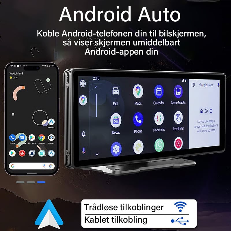 Bilnavigasjon med Stor Skjerm