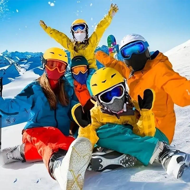 Vindtett Halsbeskyttende Ansiktsmaske Hette