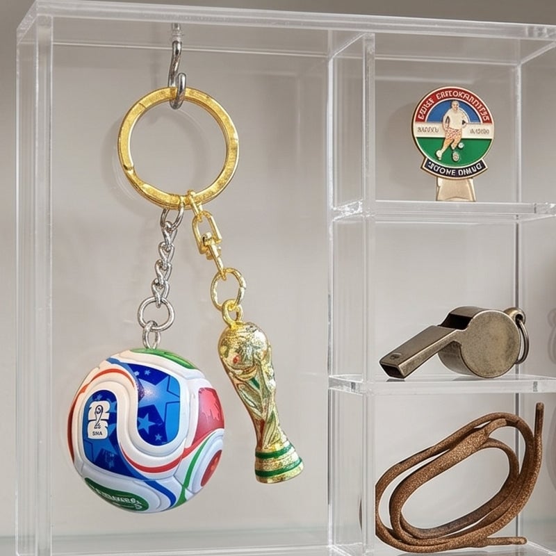 Soccer Commemorative Keychain