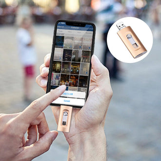 3-i-1 USB-Minne med Høy Kapasitet og Fingeravtrykkssikkerhet