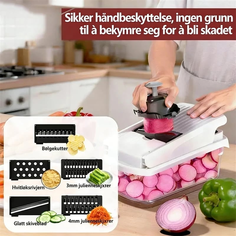 Multifunksjonell Grønnsakskutter