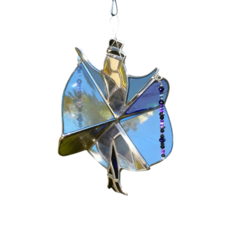 Håndlaget Spinner i Farget Glass