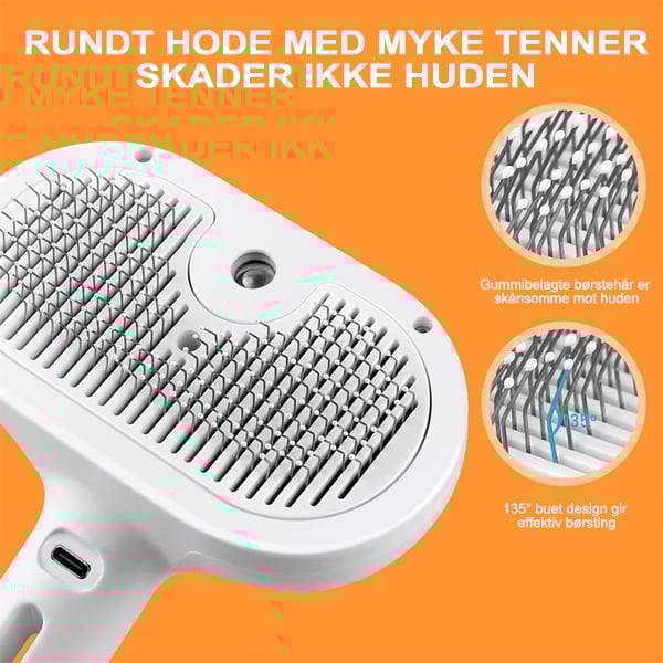 Sunnook 3-i-1 Spray Kattbørste