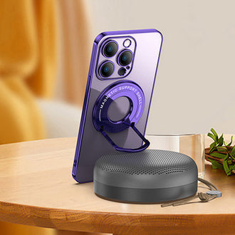 Magnetisk Holder Plating Telefonveske for iPhone