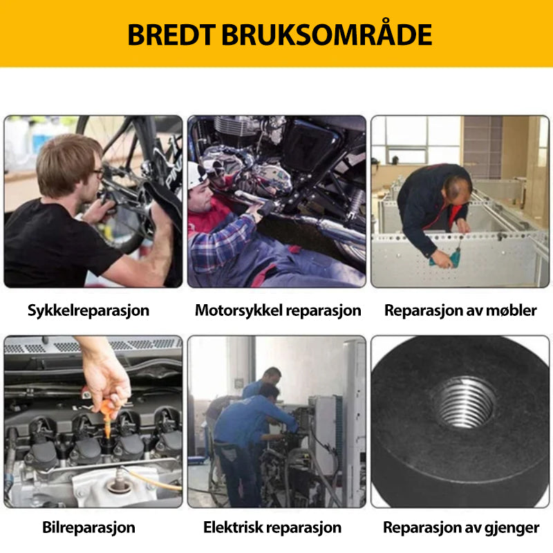 Sett med gjengeborebor