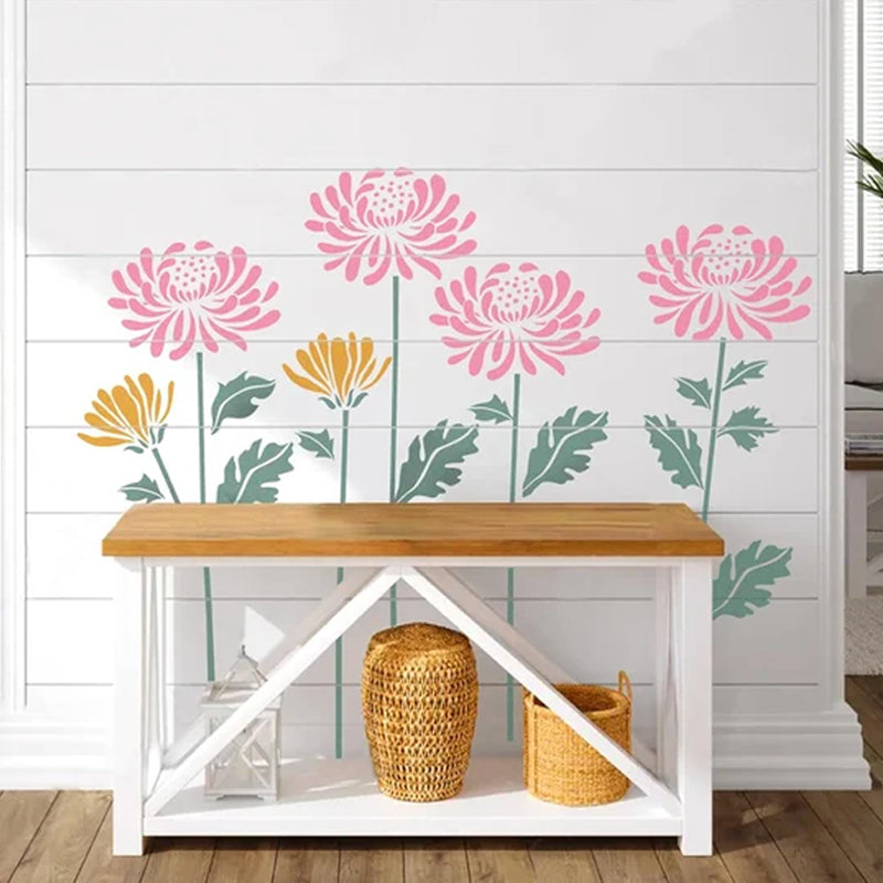 Hagegjerde store blomstersjablonger