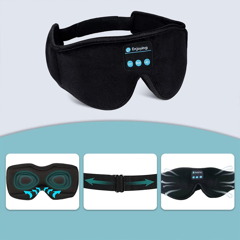 Bluetooth musikk-sovemaske