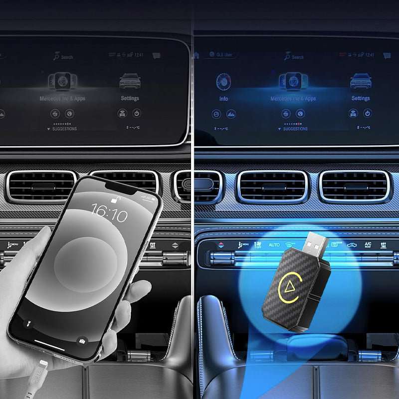 Trådløs CarPlay Android Auto Box