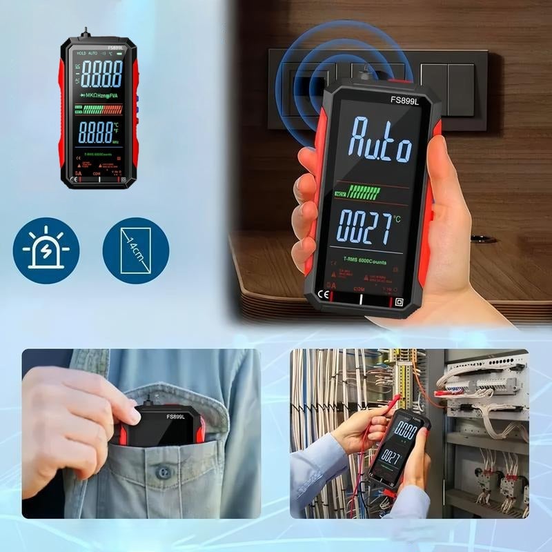 Sann RMS Digitalt Voltmeter med 6000 Telling