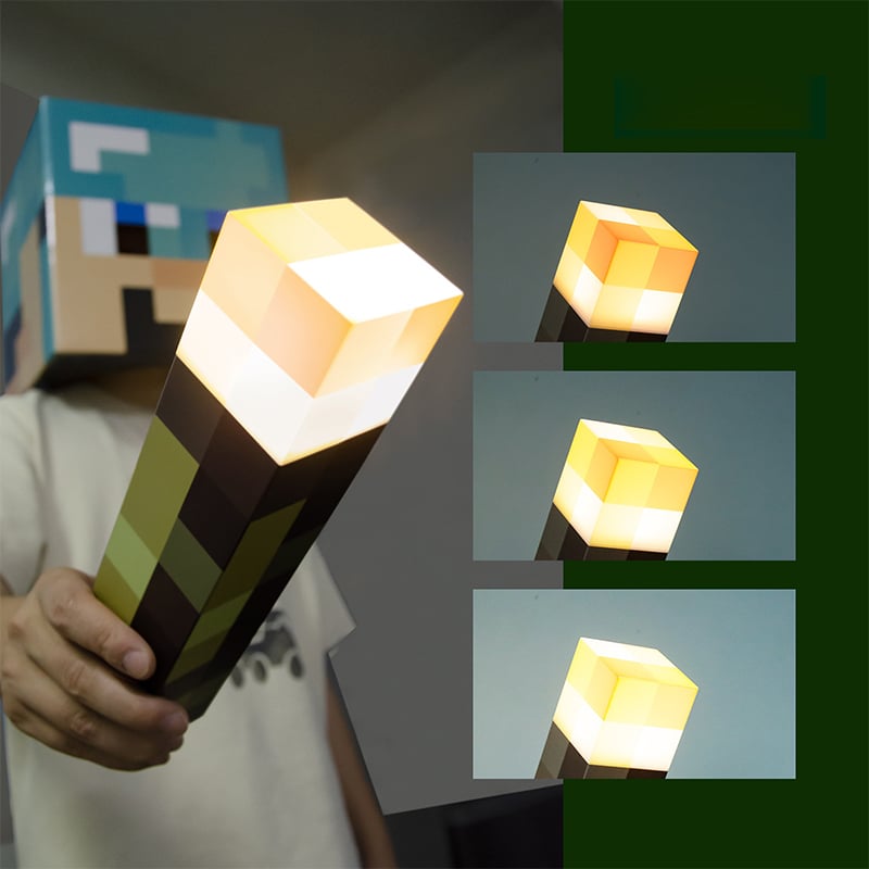 Minecraft Magnetisk Fakkellampe Dekorasjon