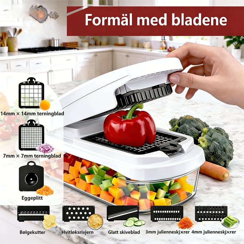 Multifunksjonell Grønnsakskutter