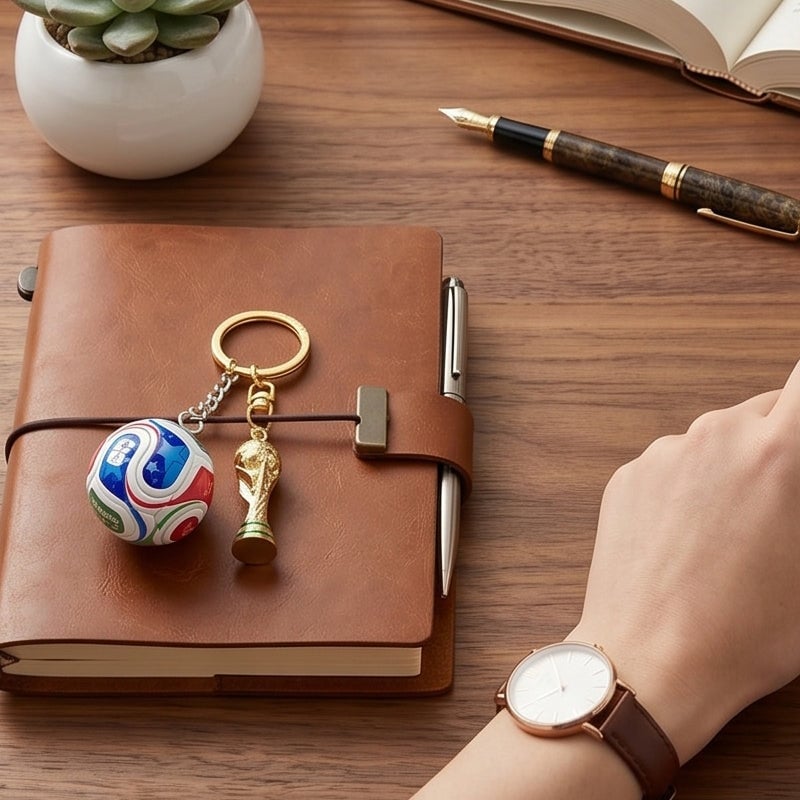 Soccer Commemorative Keychain