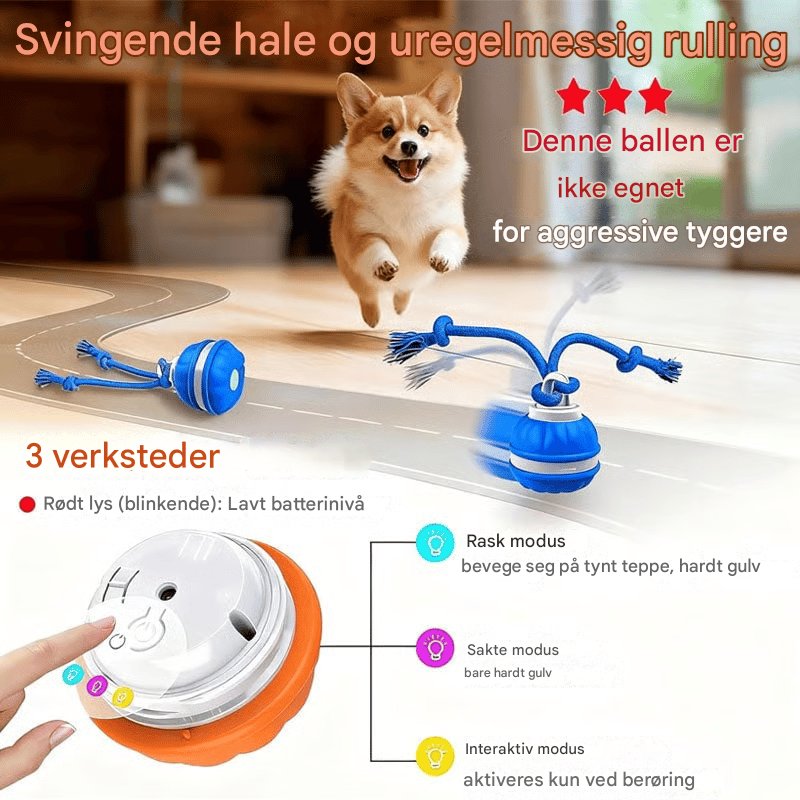 Interaktiv Smart Rullende Kjæledyrball