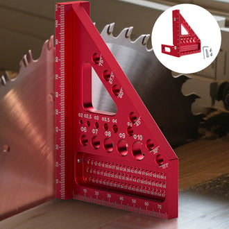 3D Flerbruks Snekker's Trekant Kvadrat