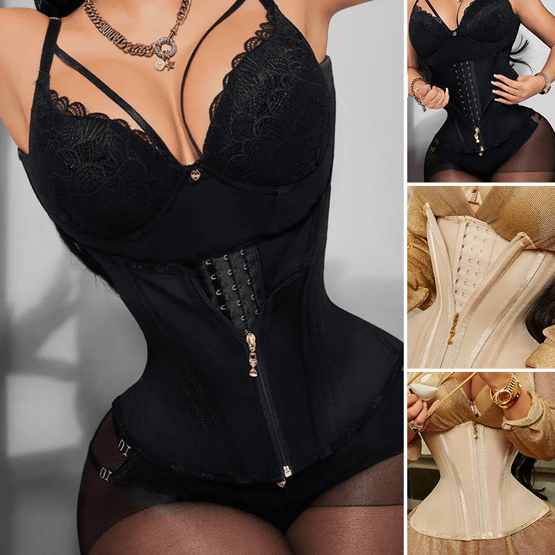 Body Shaper Tank Top med glidelås og bryst