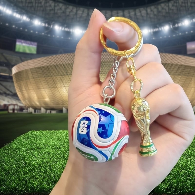 Soccer Commemorative Keychain