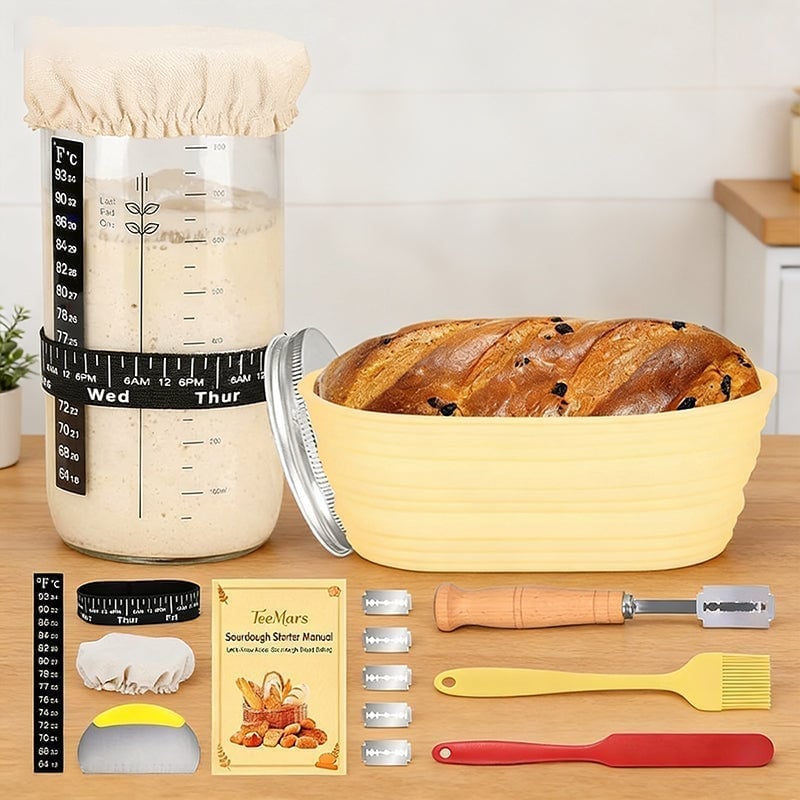 Startsett med Basisvarer for Surdeigsbaking