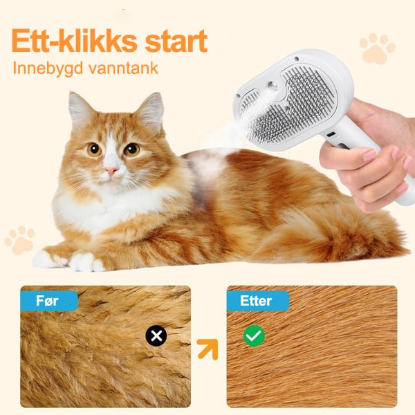 Sunnook 3-i-1 Spray Kattbørste