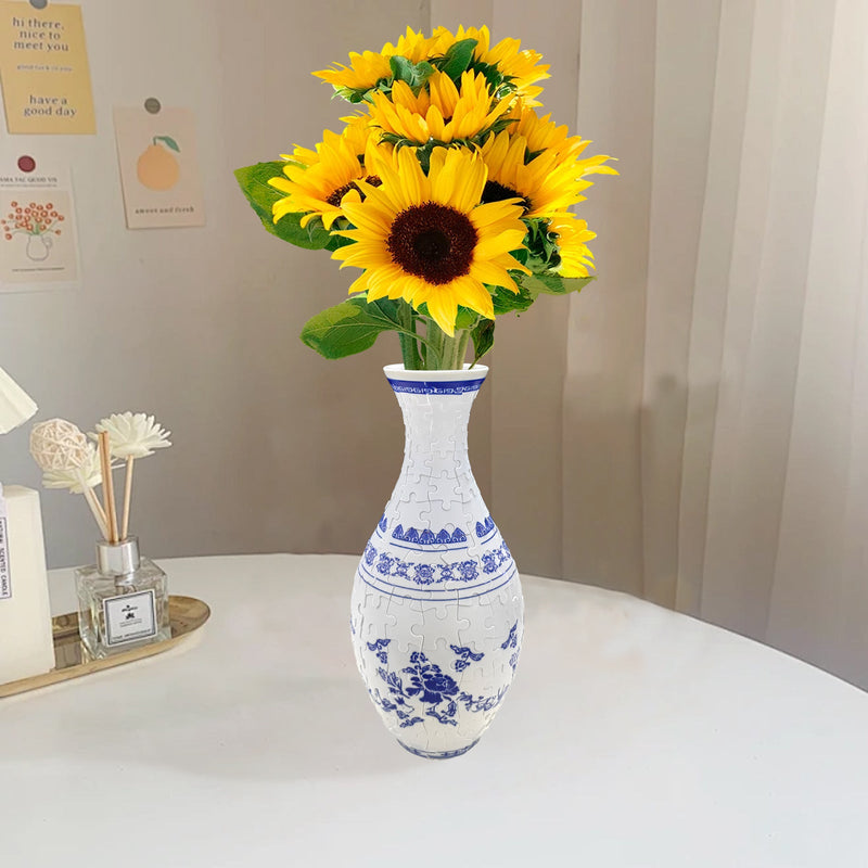 3D Art Puzzle Vase - En gave til folk som elsker kunst