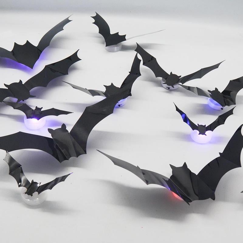 3D Flaggermusdesign LED Dekorasjon