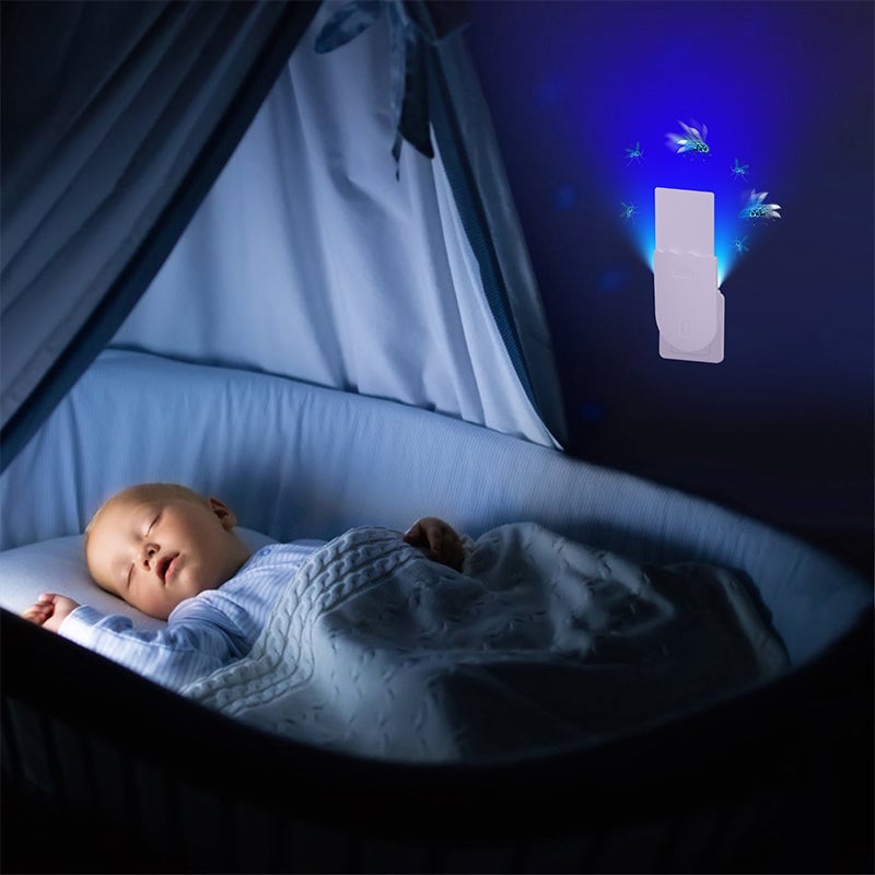 2-i-1 Mygglampe med Klebrig Felle