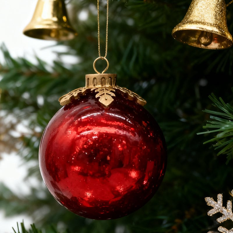 Glass Bordplate Julepynt