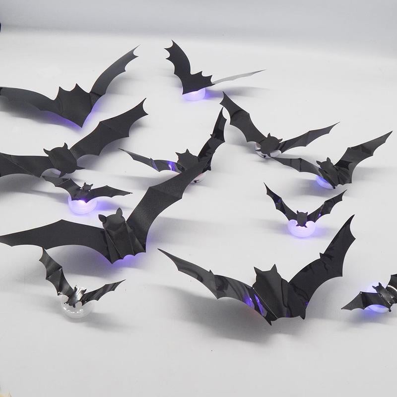 3D Flaggermusdesign LED Dekorasjon