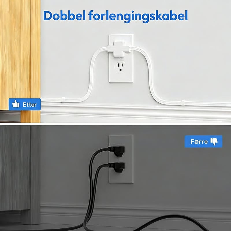 6-i-1 Dobbelt Forlengelsesstrømkort