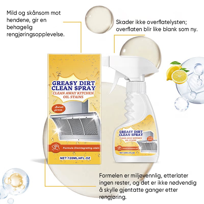 Avfettingsspray for Kjøkken