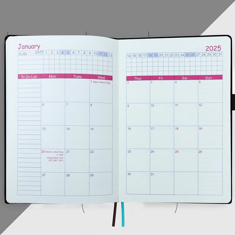 2025 Én dag, én side  Daglig planlegger - din ultimate gavekalender