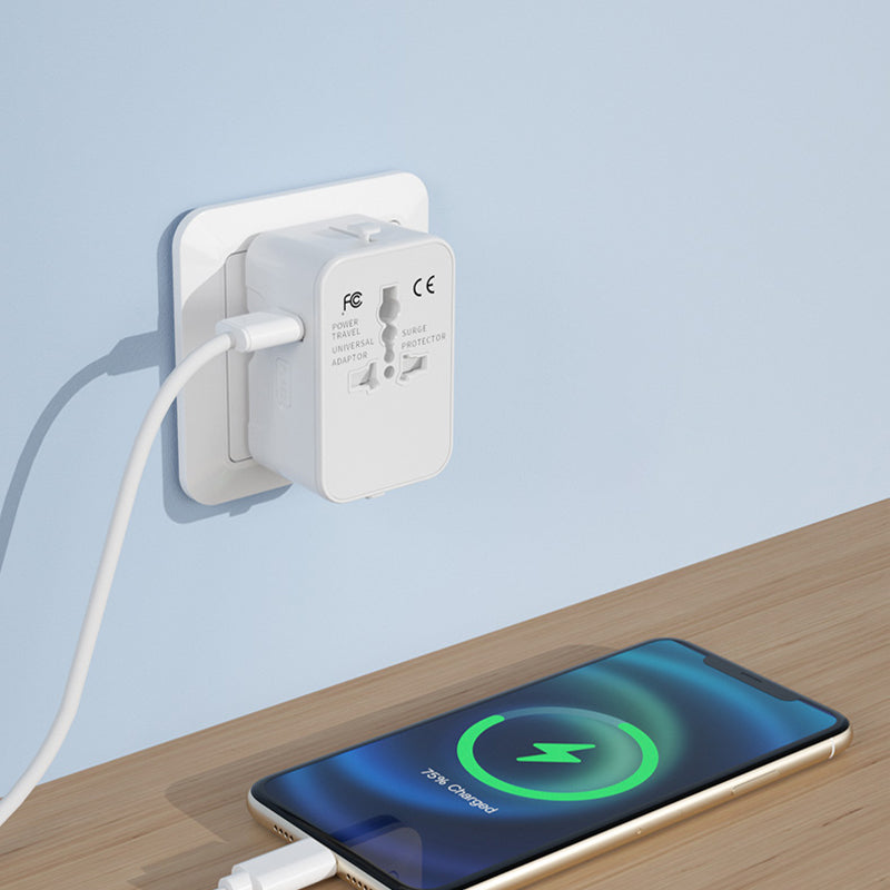 Universell Reiseadapter med Dobbel USB-port