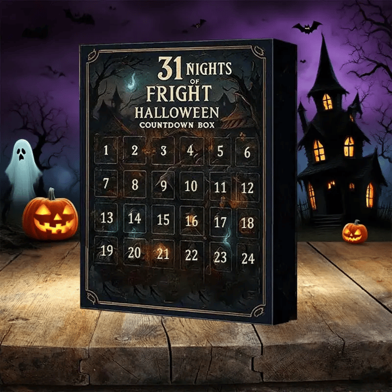 31 Netter med Skrekk Halloween-Nedtellingsboks