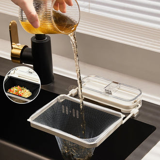 Praktisk kjøkkenvask søppel filter stativ