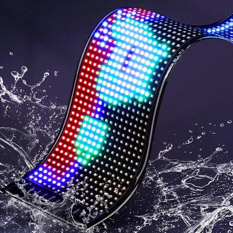 Ultratynn, fleksibel Bluetooth LED-skjerm