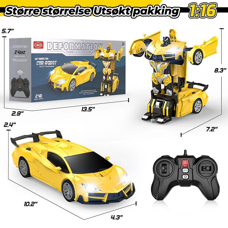 Fjernstyrt Transformerende Robotbil