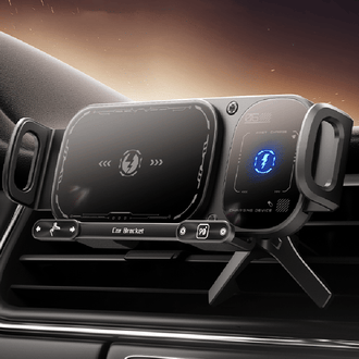 Sakerplus Kabellose Ladestation Mit Drehbarer Auto-Halterung