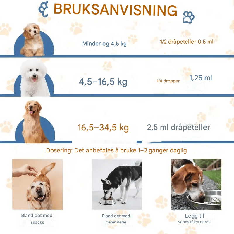 Gjæravlastningsmiddel for Valper