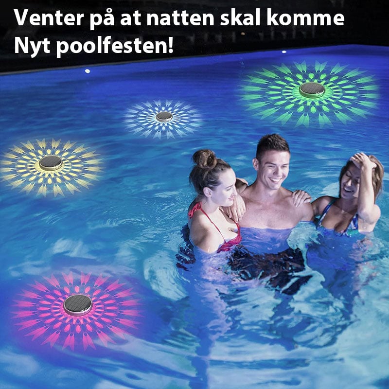 Solcelledrevet Flytende Lys til Svømmebasseng