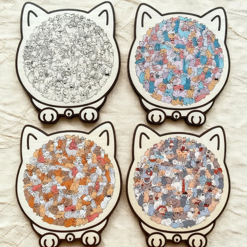 Katteformet Trepuslespill