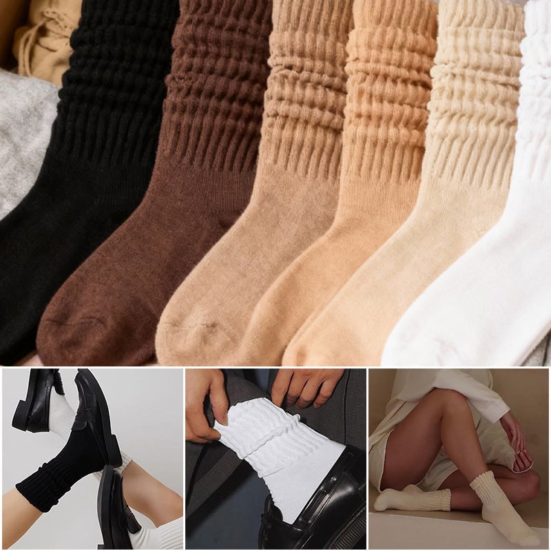 6 farger på vår-høst Maillard-sokker