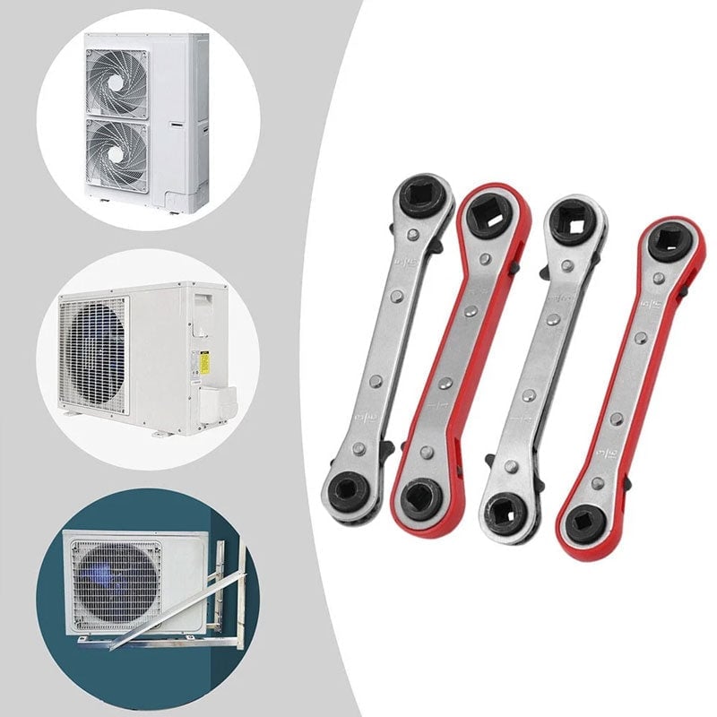 Promo - Dobbeltsidig Firkantet Skrallenøkkel for Vedlikehold