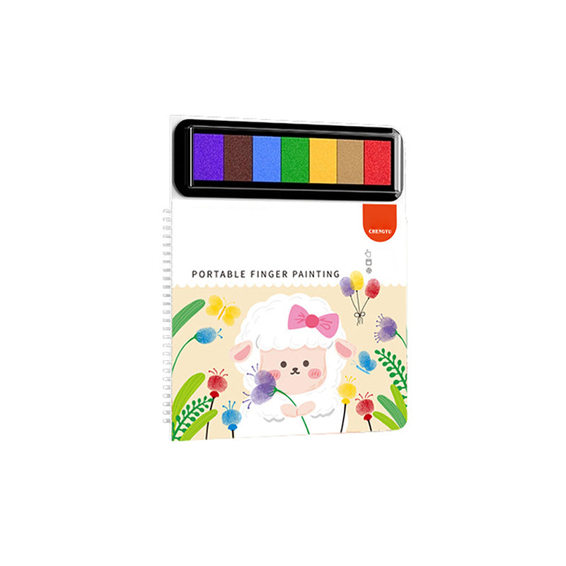 Children's educational finger painting book