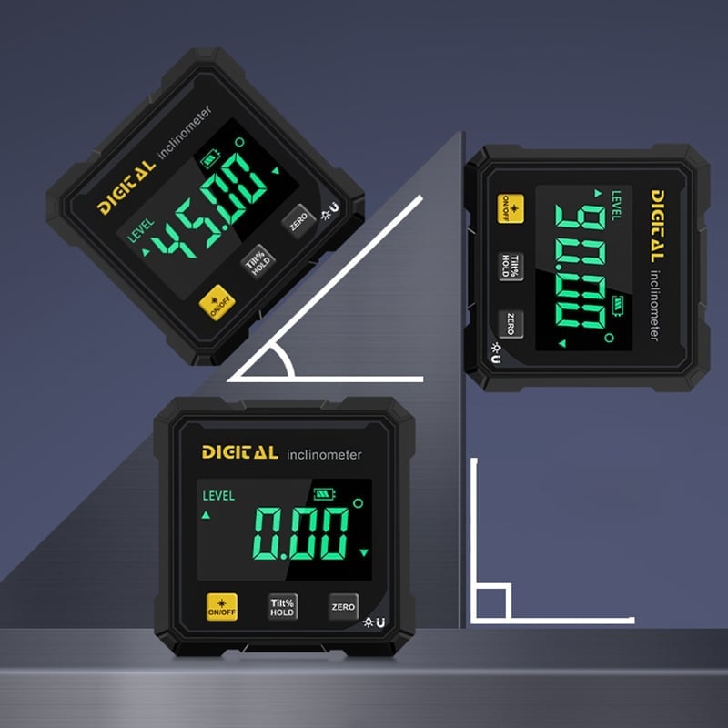 Storskjermet Digital Hellingsmåler med Dobbel Laser