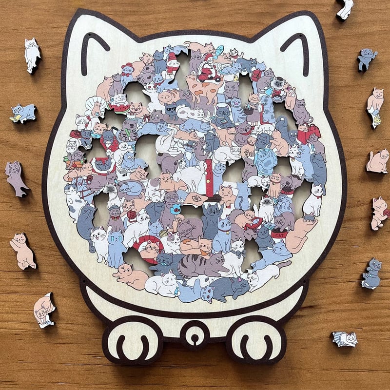 Katteformet Trepuslespill